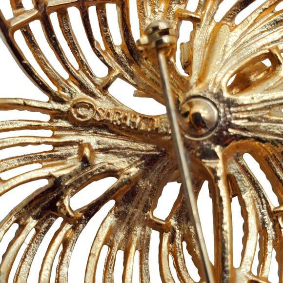 Sarah Coventry Fireworks Brooch Multi Color Rhinestone Starburst Celestial Pin - Picture 4 of 7